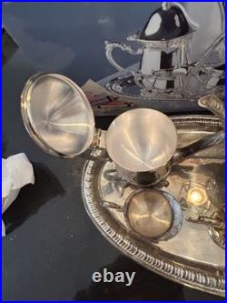 Vintage Towle Silversmiths Childrens 5 piece Silver plate Coffee And Tea Set