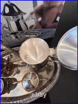 Vintage Towle Silversmiths Childrens 5 piece Silver plate Coffee And Tea Set
