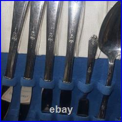 Vintage Tudor silver Plate By Oneida Community Silversmiths Flatware 53 Pieces