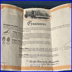 Vintage Tudor silver Plate By Oneida Community Silversmiths Flatware 53 Pieces