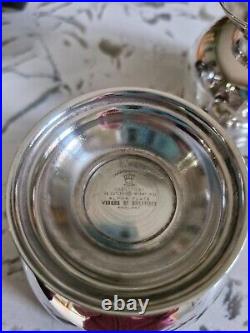 Vintage Viners Alpha Silver Plated Tea Set 4 Pieces