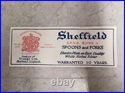 Vintage Viners Ltd Sheffield EPNS Electro Plate 53 Piece Canteen of Cutlery