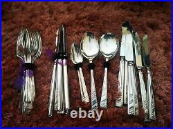 Vintage Viners Of Sheffield Silver Plate Cutlery Set, 6 Of Everything 42 Pieces