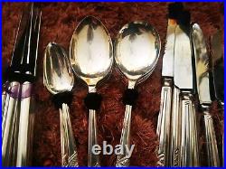 Vintage Viners Of Sheffield Silver Plate Cutlery Set, 6 Of Everything 42 Pieces
