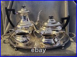 Vintage Viners Sheffield Alpha Plated Silver 5 Piece Tea & Coffee Set Stunning