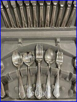 Vintage Viners Silver Plate Dubarry Canteen Cutlery 44 Piece Set