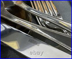 Vintage Viners Silver Plate Dubarry Canteen Cutlery Set For 8 Knives Forks Spoon