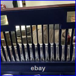Vintage Viners Silver Plate EPNS Canteen Cutlery Dubarry Pattern 58 Pieces