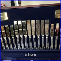 Vintage Viners Silver Plate EPNS Canteen Cutlery Dubarry Pattern 58 Pieces
