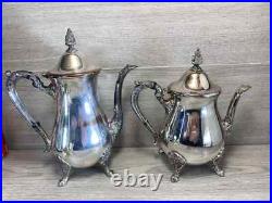 Vintage Viners Silver Plated 4 Pieces Coffee/ Tea Set Heavy Quality