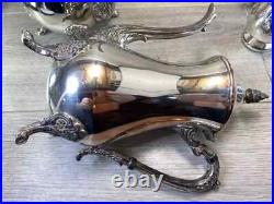 Vintage Viners Silver Plated 4 Pieces Coffee/ Tea Set Heavy Quality