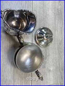 Vintage Viners Silver Plated 4 Pieces Coffee/ Tea Set Heavy Quality