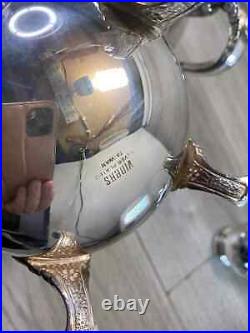 Vintage Viners Silver Plated 4 Pieces Coffee/ Tea Set Heavy Quality