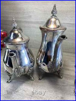 Vintage Viners Silver Plated 4 Pieces Coffee/ Tea Set Heavy Quality
