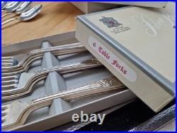 Vintage Viners Silver Rose Plated Cutlery Sets Spoons Forks etc 74 Pieces