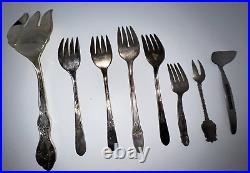 Vintage WM Rogers International Silver / Silverplate Flatware Lot 125 pieces
