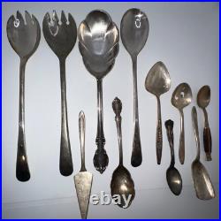 Vintage WM Rogers International Silver / Silverplate Flatware Lot 125 pieces