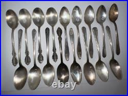 Vintage WM Rogers International Silver / Silverplate Flatware Lot 125 pieces