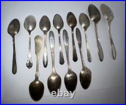 Vintage WM Rogers International Silver / Silverplate Flatware Lot 125 pieces