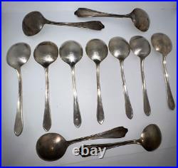 Vintage WM Rogers International Silver / Silverplate Flatware Lot 125 pieces