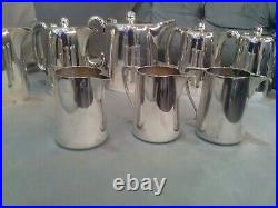 Vintage Walker And Hall Silver Plated Hotel Ware 10 piece lot ART DECO beautiful