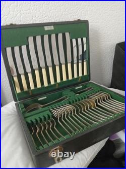 Vintage Walker & Hall 38 Piece Cutlery Set