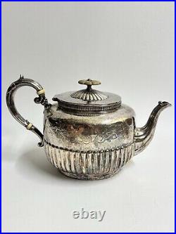 Vintage Walker & Hall Silver Plate 4-Piece Tea Set 3053
