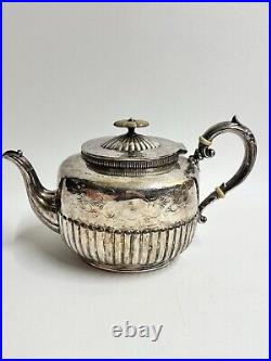 Vintage Walker & Hall Silver Plate 4-Piece Tea Set 3053