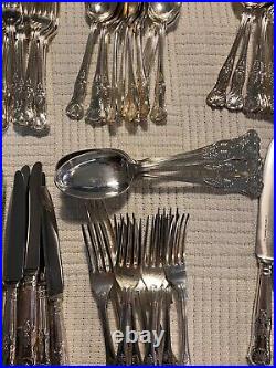 Vintage Walker & Hall Silver Plate 64 Piece Cutlery Set 10 Place Settings