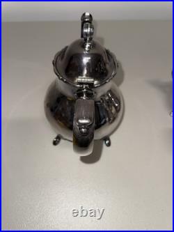 Vintage Wilcox Joanne International Silver Plate Coffee and Tea Set 3 Piece Set