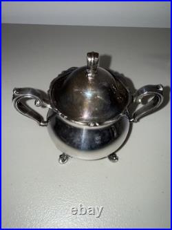 Vintage Wilcox Joanne International Silver Plate Coffee and Tea Set 3 Piece Set