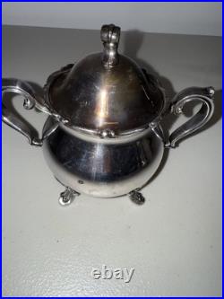 Vintage Wilcox Joanne International Silver Plate Coffee and Tea Set 3 Piece Set