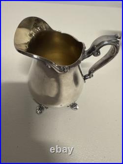 Vintage Wilcox Joanne International Silver Plate Coffee and Tea Set 3 Piece Set