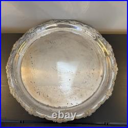 Vintage Wilcox Silver Plate Tea Set with Tray + Bonus Pieces Military Inscribed