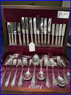 Vintage boxed Silver Plated Service Cutlery Set (60 pieces) DUBARRY Design