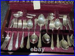 Vintage boxed Silver Plated Service Cutlery Set (60 pieces) DUBARRY Design