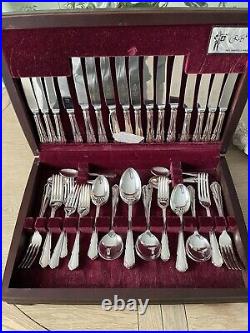 Vintage boxed Silver Plated Service Cutlery Set (60 pieces) DUBARRY Design