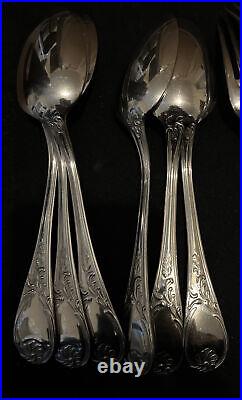 Vintage french Guy Degrenne silver plated Louis XV style 24piece Cutlery Set