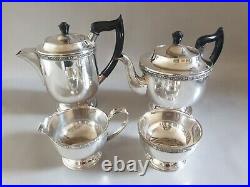 Vintage silver plate Tea/ Coffee Set marked /4 pieces