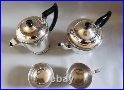 Vintage silver plate Tea/ Coffee Set marked /4 pieces