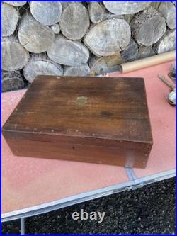 Vintage silver plated Mappin & Webb rattail 38 piece cutlery canteen oak box