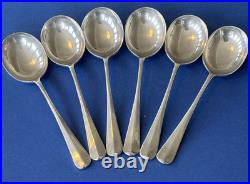 Vintage silver plated Mappin & Webb rattail 48 piece cutlery canteen oak box