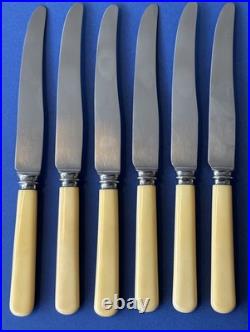 Vintage silver plated Mappin & Webb rattail 48 piece cutlery canteen oak box