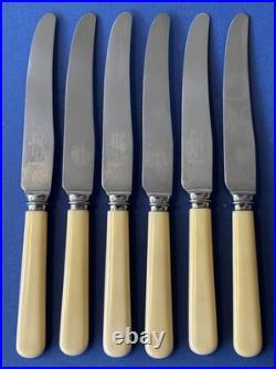 Vintage silver plated Mappin & Webb rattail 48 piece cutlery canteen oak box