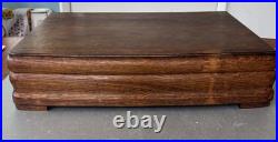 Vintage silver plated Mappin & Webb rattail 48 piece cutlery canteen oak box