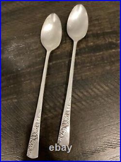 Vtg 1953 Bridal Corsage Wallace Silver plate 12 Place Setting With Serving Piece
