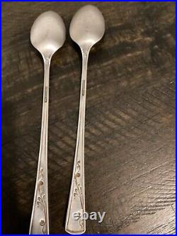 Vtg 1953 Bridal Corsage Wallace Silver plate 12 Place Setting With Serving Piece