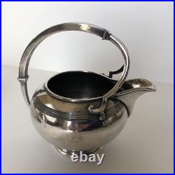 Vtg Art Deco 1920-30s Meriden Britannia 980 Silver Plate 4 Piece Tea Coffee Set