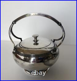 Vtg Art Deco 1920-30s Meriden Britannia 980 Silver Plate 4 Piece Tea Coffee Set
