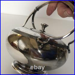 Vtg Art Deco 1920-30s Meriden Britannia 980 Silver Plate 4 Piece Tea Coffee Set